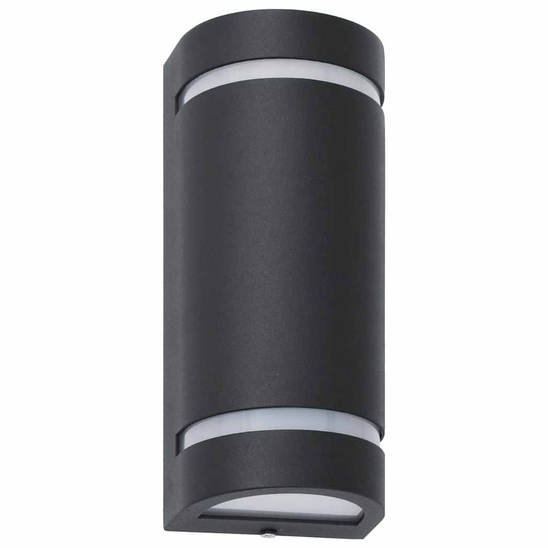 Load image into Gallery viewer, Vidaxl buitenwandlampen 2 st 35 w halfrond zwart
