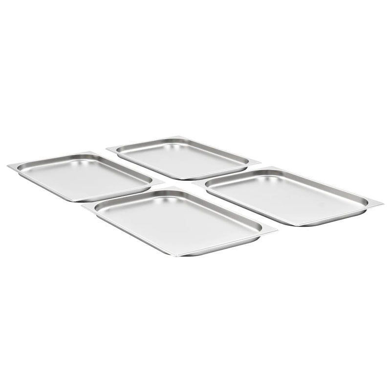 Load image into Gallery viewer, Vidaxl gastronormbakken 4 st gn 1 1 20 mm roestvrij staal
