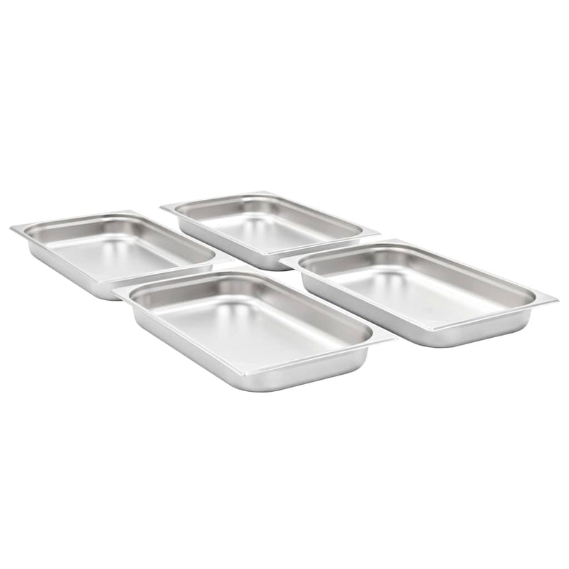 Load image into Gallery viewer, Vidaxl gastronormbakken 4 st gn 1 1 65 mm roestvrij staal
