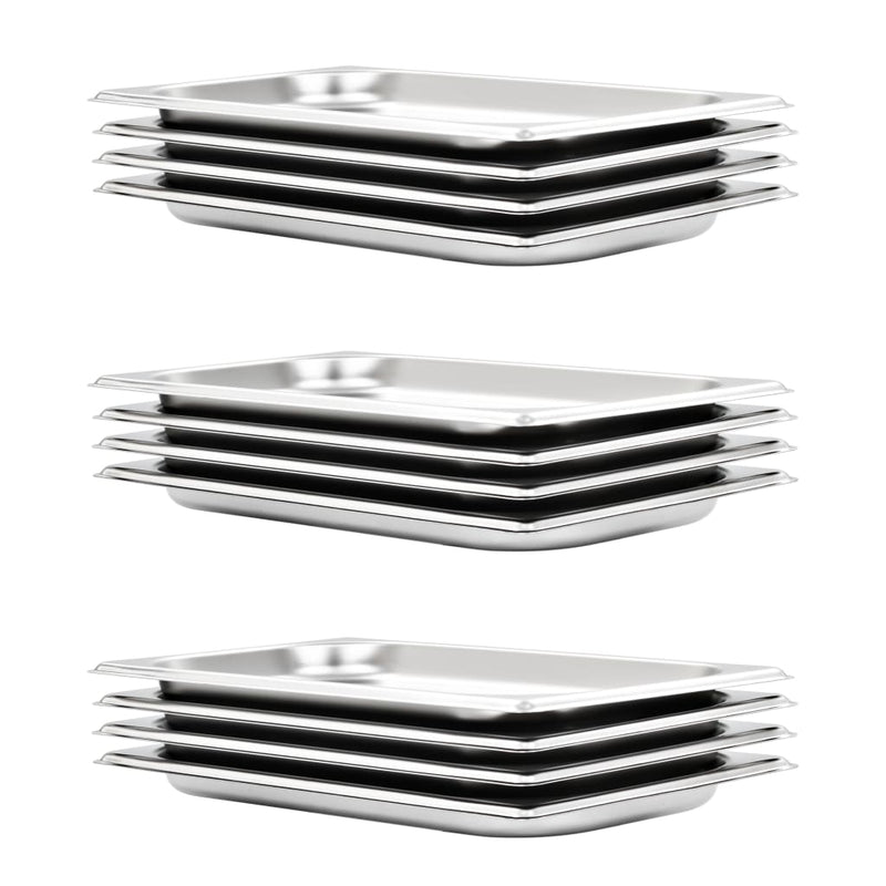 Load image into Gallery viewer, VidaXL Gastronormbakken 12 st GN 1 3 20 mm roestvrij staal
