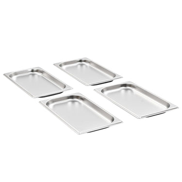Vidaxl gastronormbakken 12 st gn 1 3 20 mm roestvrij staal