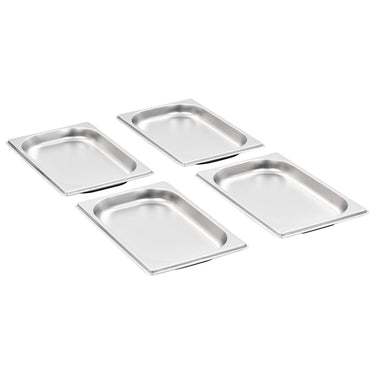 Vidaxl gastronormbakken 12 st gn 1 4 20 mm roestvrij staal