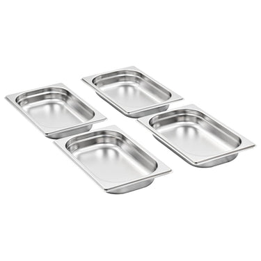 Vidaxl gastronormbakken 12 st gn 1 4 40 mm roestvrij staal