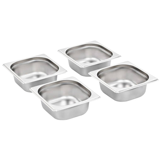 Vidaxl gastronormbakken 12 st gn 1 6 65 mm roestvrij staal
