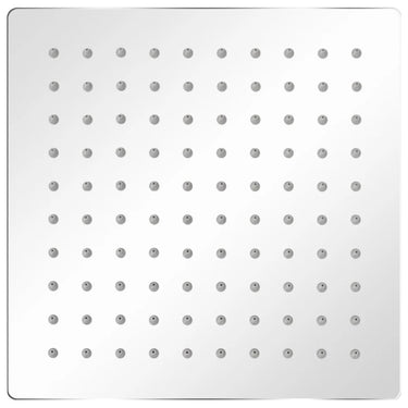Vidaxl regendouchekoppen 2 st 20x20 cm roestvrij staal