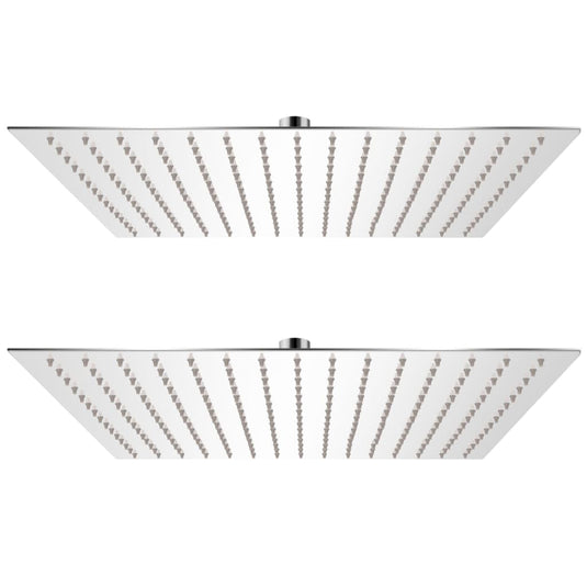 VidaXL Regendouchekop 2 st 40x40 cm roestvrij staal