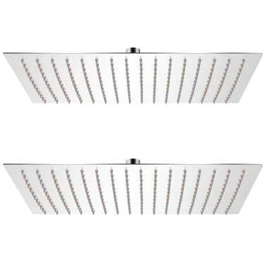 Vidaxl regendouchekoppen 2 st 30x40 cm roestvrij staal