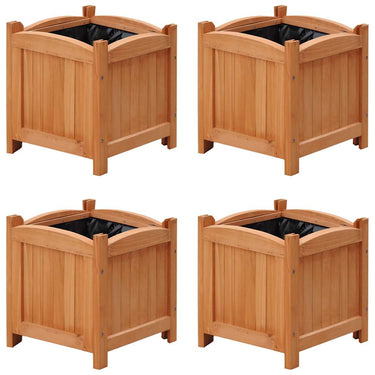 Vidaxl plantenbakken verhoogd 4 st 30x30x30 cm
