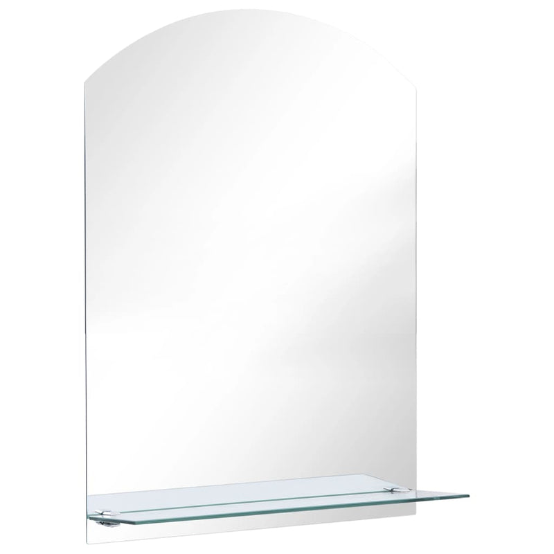 Load image into Gallery viewer, Vidaxl wandspiegel met schap 50x70 cm gehard glas
