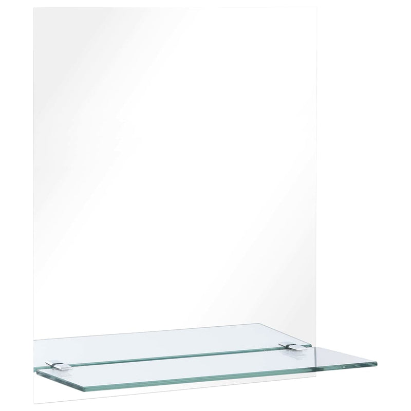 Load image into Gallery viewer, Vidaxl wandspiegel met schap 20x40 cm gehard glas
