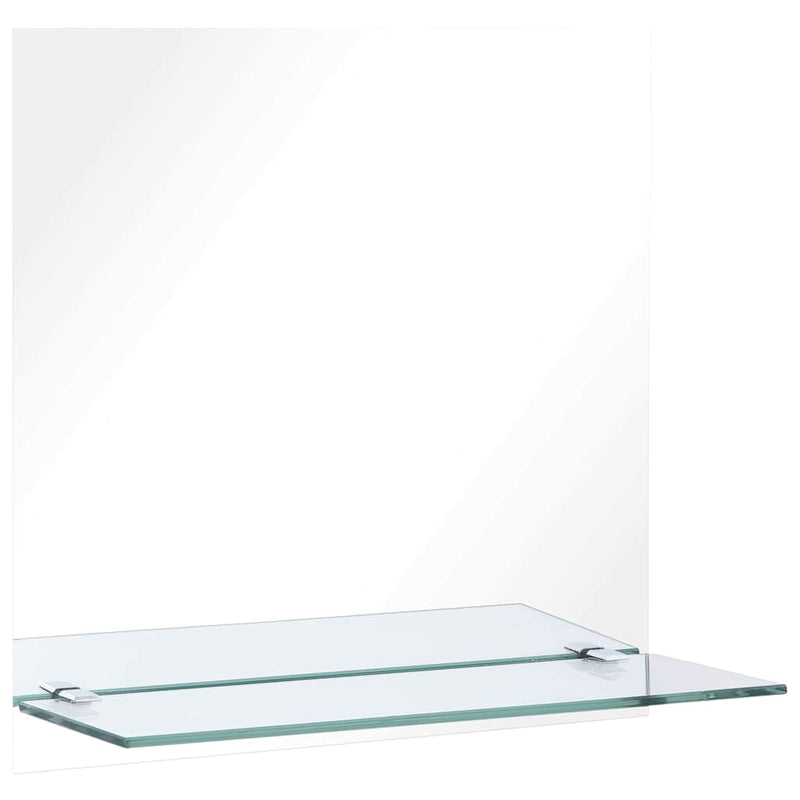Load image into Gallery viewer, Vidaxl wandspiegel met schap 30x30 cm gehard glas
