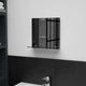 Vidaxl wandspiegel met schap 30x30 cm gehard glas