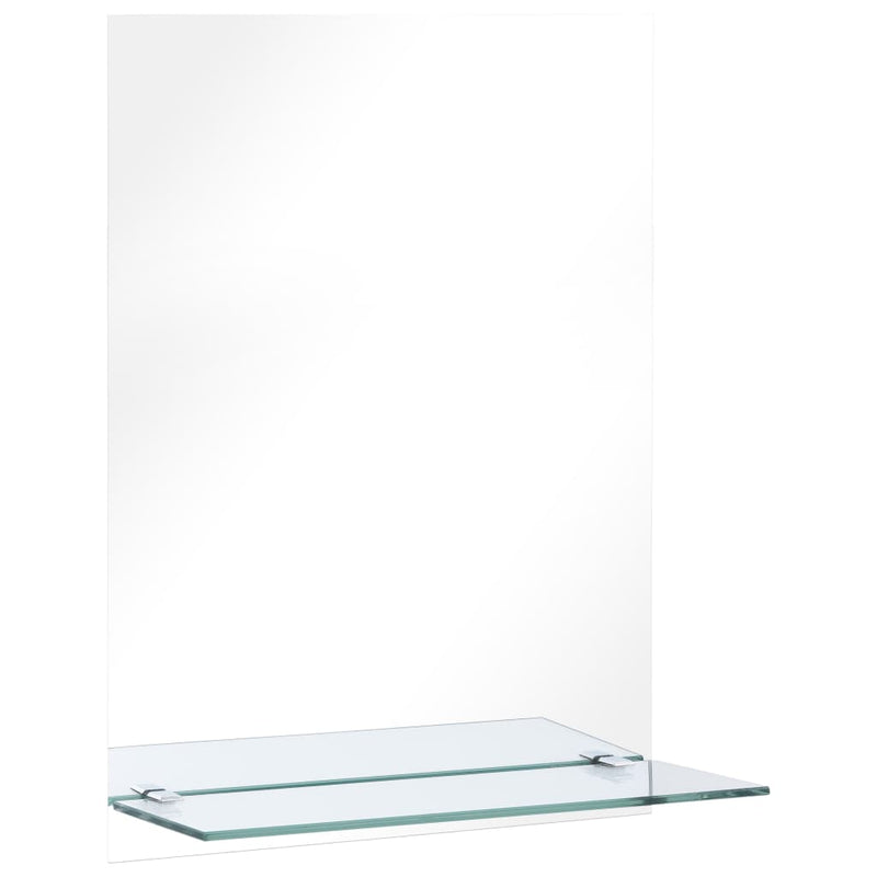 Load image into Gallery viewer, VidaXL Wandspiegel met schap 30x50 cm gehard glas
