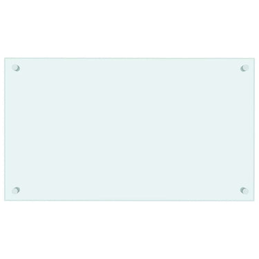 Vidaxl spatscherm keuken 70x40 cm gehard glas wit