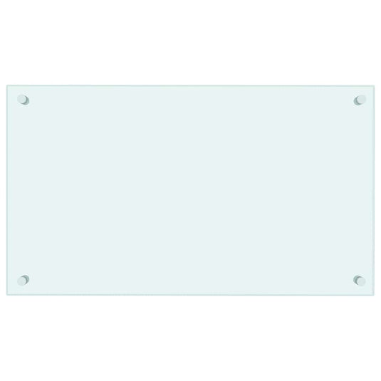 Vidaxl spatscherm keuken 70x40 cm gehard glas wit
