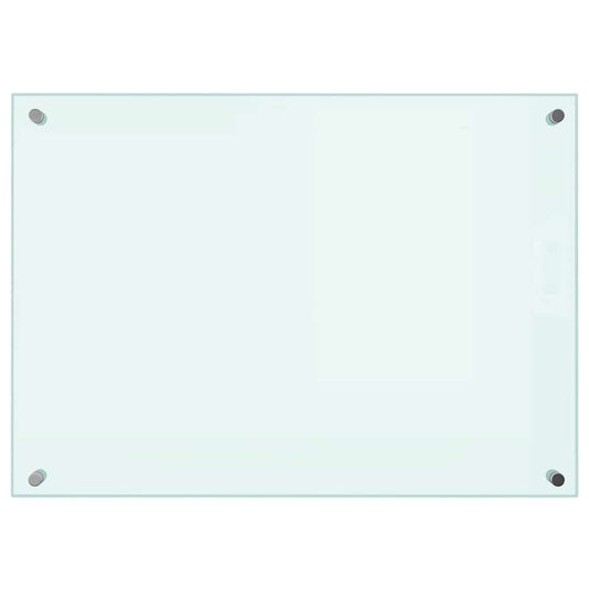 Vidaxl spatscherm keuken 70x50 cm gehard glas wit