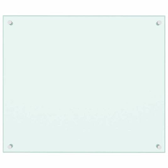 Vidaxl spatscherm keuken 70x60 cm gehard glas wit