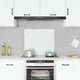 Vidaxl spatscherm keuken 70x60 cm gehard glas melkwit