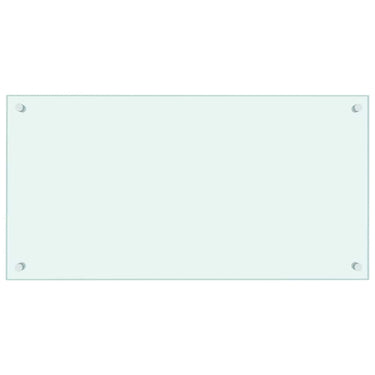 Vidaxl spatscherm keuken 80x40 cm gehard glas wit