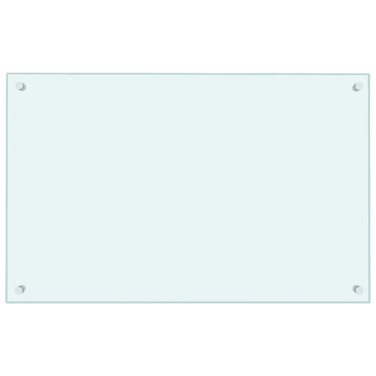 Vidaxl spatscherm keuken 80x50 cm gehard glas wit