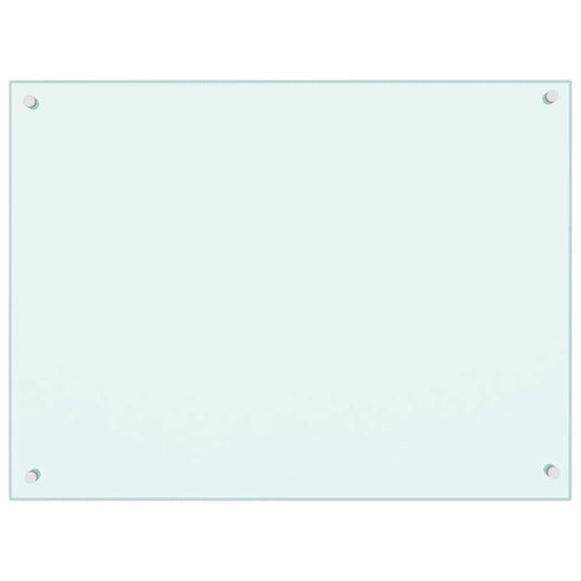 Vidaxl spatscherm keuken 80x60 cm gehard glas wit