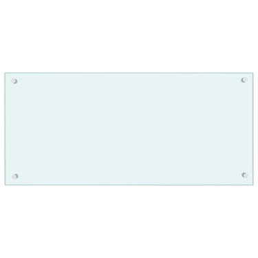 Vidaxl spatscherm keuken 90x40 cm gehard glas wit
