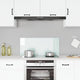 Vidaxl spatscherm keuken 90x40 cm gehard glas wit