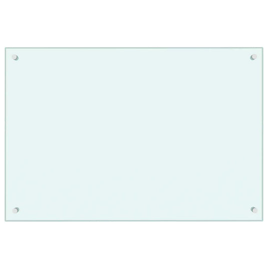Vidaxl spatscherm keuken 90x60 cm gehard glas wit