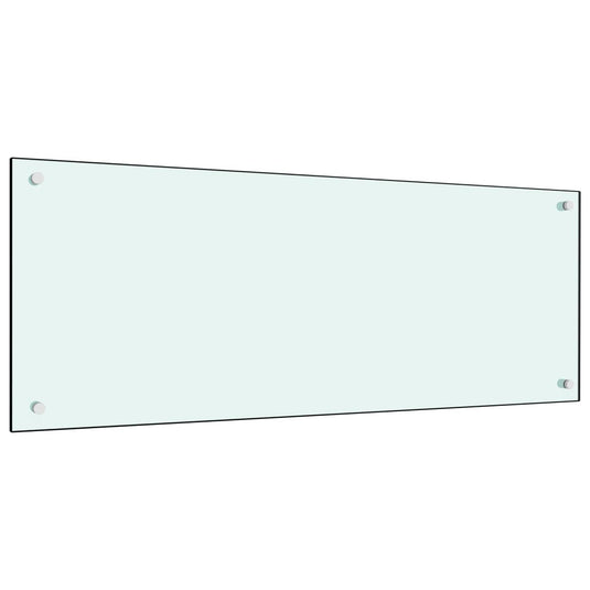 Vidaxl spatscherm keuken 100x40 cm gehard glas wit
