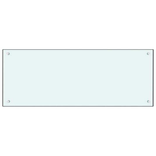 Vidaxl spatscherm keuken 100x40 cm gehard glas wit