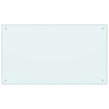 Vidaxl spatscherm keuken 100x60 cm gehard glas wit