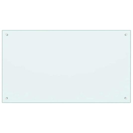 Vidaxl spatscherm keuken 100x60 cm gehard glas wit