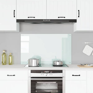 Vidaxl spatscherm keuken 100x60 cm gehard glas melkwit