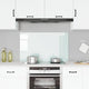 Vidaxl spatscherm keuken 100x60 cm gehard glas wit