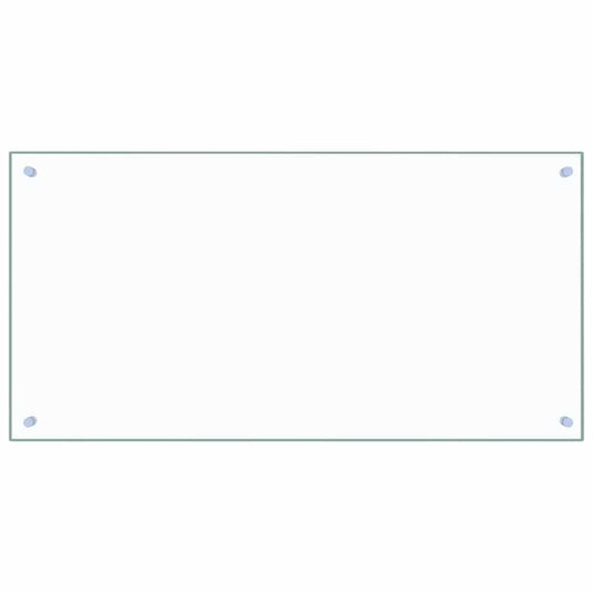 Vidaxl spatscherm keuken 100x50 cm gehard glas transparant