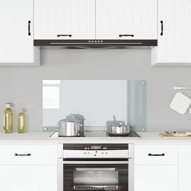 Vidaxl spatscherm keuken 100x50 cm gehard glas transparant