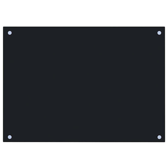 Vidaxl spatscherm keuken 70x50 cm gehard glas zwart