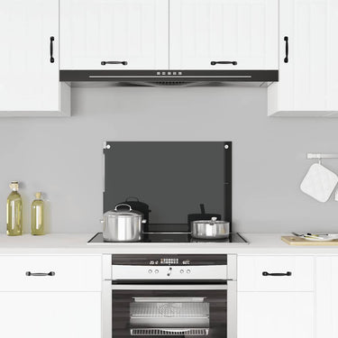 Vidaxl spatscherm keuken 70x50 cm gehard glas zwart