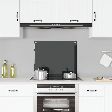 Vidaxl spatscherm keuken 70x60 cm gehard glas zwart