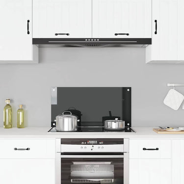 Vidaxl spatscherm keuken 80x40 cm gehard glas zwart