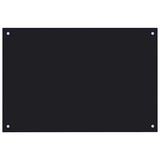 Vidaxl spatscherm keuken 90x50 cm gehard glas zwart