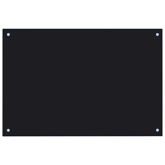 Vidaxl spatscherm keuken 90x60 cm gehard glas zwart