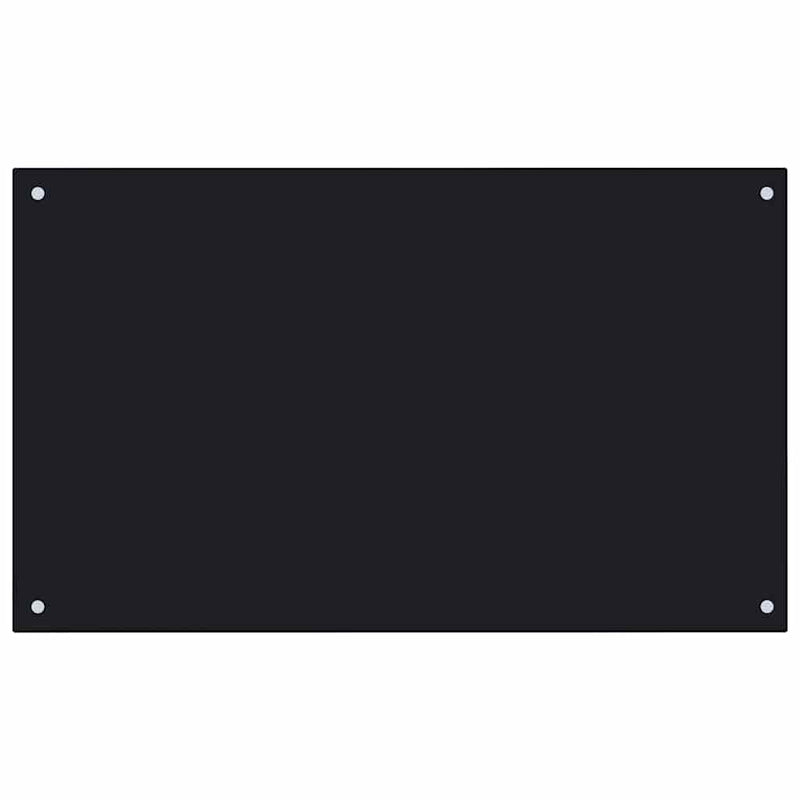 Load image into Gallery viewer, Vidaxl spatscherm keuken 100x60 cm gehard glas zwart
