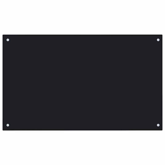 Vidaxl spatscherm keuken 100x60 cm gehard glas zwart