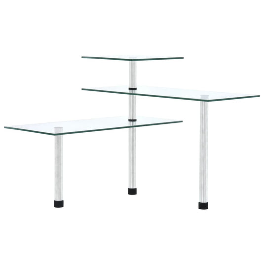 Vidaxl hoekkastje keuken 3-laags gehard glas