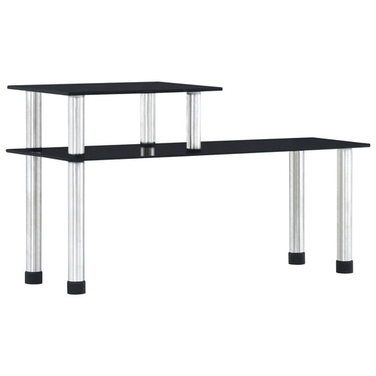 Vidaxl keukenschap 45x16x26 cm gehard glas zwart