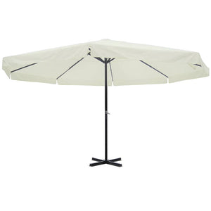 Vidaxl parasol samos 500 cm aluminium wit