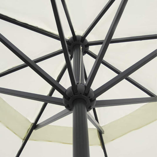 Vidaxl parasol samos 500 cm aluminium wit