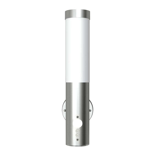 Vidaxl buitenwandlamp met bewegingsdetector roestvrij staal