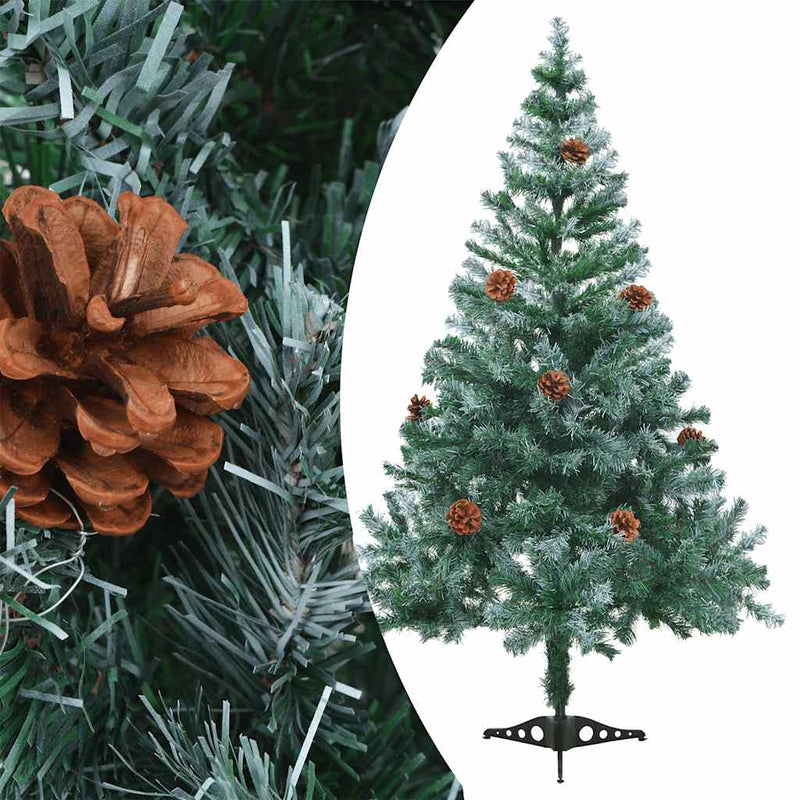 Load image into Gallery viewer, Vidaxl kunstkerstboom met dennenappels 150 cm
